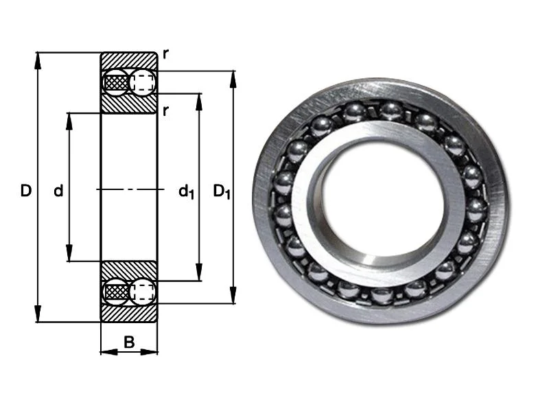 Low Vibration Fak Self-Aligning Ball Bearing 23030K